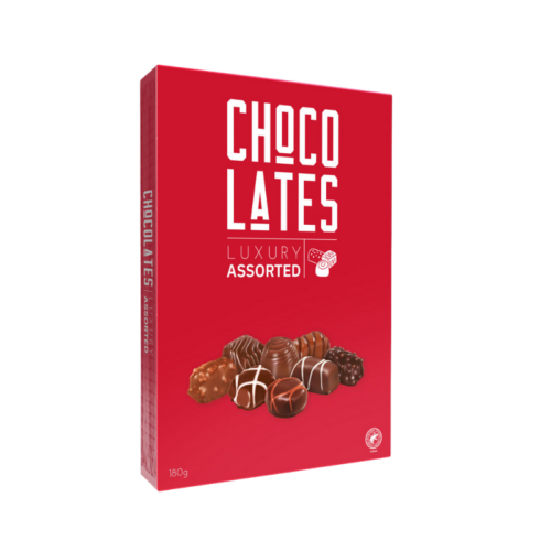 CHOCO LATES ŠOKOLAADI ASSORTII PRALINEED PUNANE 180G